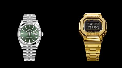 rolex por casio|rolex vs casio.